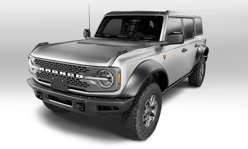 Bushwacker 2021+ Ford Bronco 4-Türer Extend-A-Flares 4-teilig - Schwarz