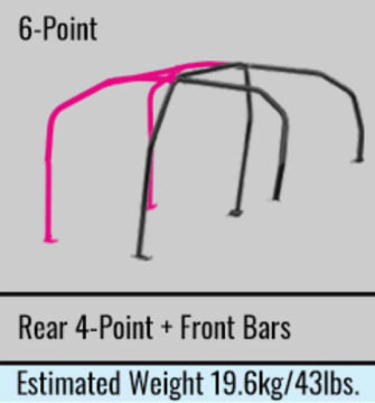 Cusco Chro-moly Roll Cage Through Dash 6 Point CP9A