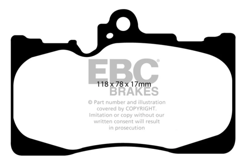 ebc_DP21589-679320a4487c6 EBC Redstuff Bremsbeläge vorne für 2007-2008 Lexus GS350 3.5 RWD