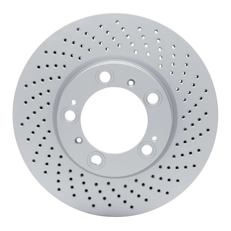 DFC 98-12 Porsche 911 Right Front Drilled Hi-Carbon Alloy Geomet Coated Rotor