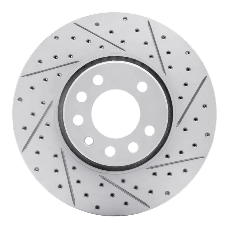 DFC 03-11 Cadillac Bls (Mexico) Front Right Drilled & Slotted Geoperformance Rotor