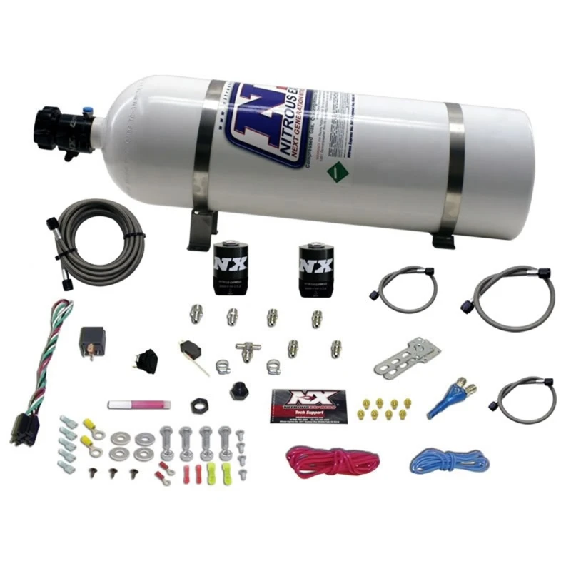 nitrous-express_20923-15-679430690f199 Nitrous Express All Sport Compact EFI Single Nozzle Nitrous Kit (35-50-75 HP) w/15lb Bottle