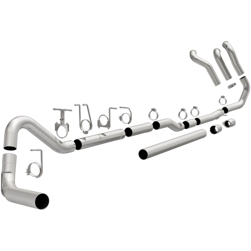 MagnaFlow-System Turbo-Back 99-03 Ford F-250/F-350 Super Duty 7.3L Diesel 4 Zoll Einzel Auspuff rechts hinten