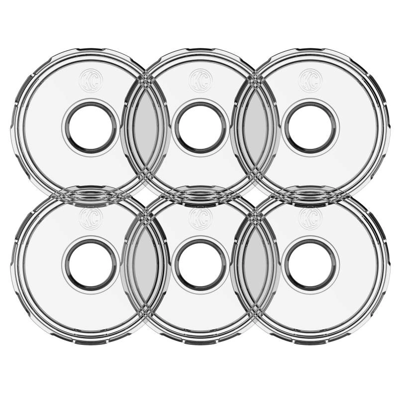KC HiLiTES Cyclone V2 LED - Ersatzlinse - Klar - 6-PK