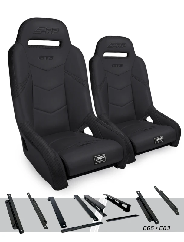 PRP Honda Talon GT3 Suspension Seats Kit (Pair) - Black