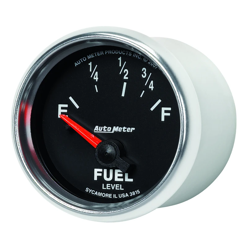 AutoMeter Gauge Fuel Level 2-1/16in. 73 Ohm(e) to 10 Ohm(f) Elec Gs
