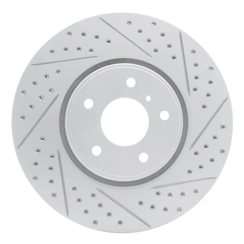 DFC 05-14 Infiniti Fx35 Front Right Drilled & Slotted Geoperformance Rotor