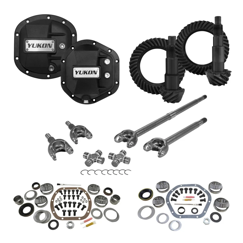Yukon Master Overhaul Kit Stage 3 Jeep Re-Gear Kit w/Covers Front Axles for Dana 30/44