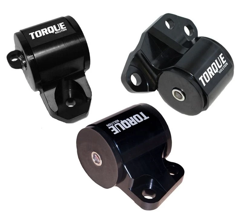 Torque Solution 3-teiliges Billet Engine Mount Kit (2-Bolt) für 92-95 Honda Civic/94-01 Integra/93-97 Del Sol