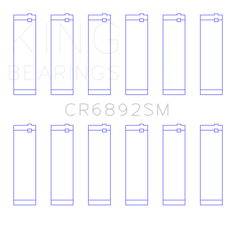 King Engine Bearings OE Replacement Bi-Metal Rod Bearings for Audi AUK. BKH, BYU