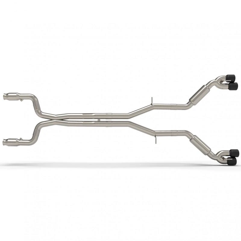 Kooks 16+ Chevy Camaro SS 6.2L 3-Zoll-Kat-Strt-Screamer-Voll-Abgas-System mit schwarzen Tips (für Kooks-Header)