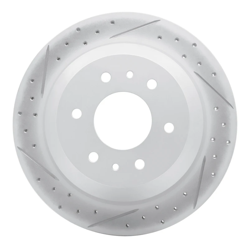 DFC 02-09 Buick Rainier Rear Left Drilled & Slotted Geoperformance Rotor