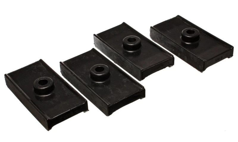 Energy Suspension Chrysler Blattfeder-Isolator-Set - Schwarz