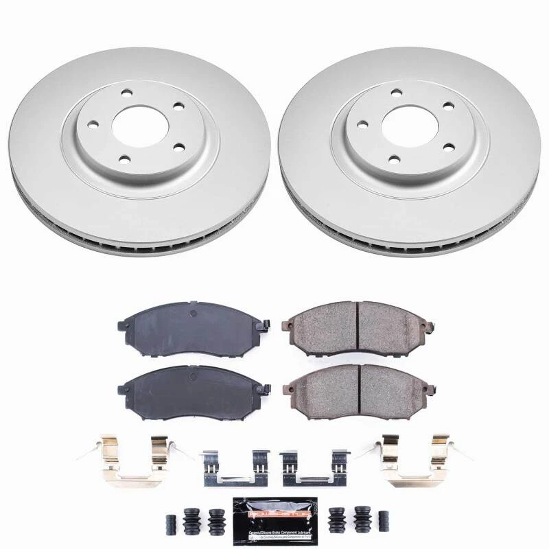 Power Stop 11-14 Nissan Murano Front Z23 Coated Brake Kit