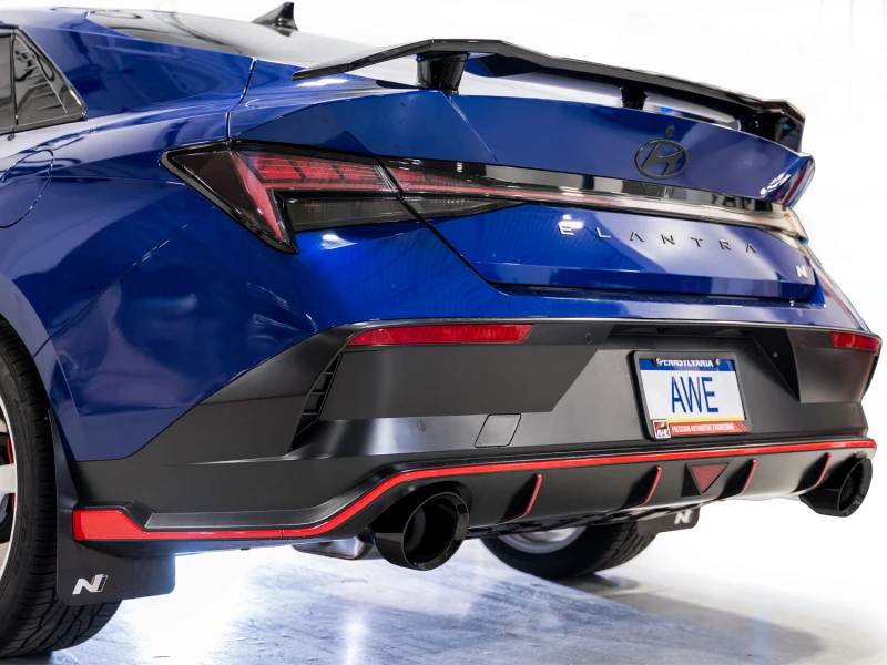 AWE 22-26 Hyundai Elantra N SwitchPath Cat-Back Exhaust - Diamond Black Tips