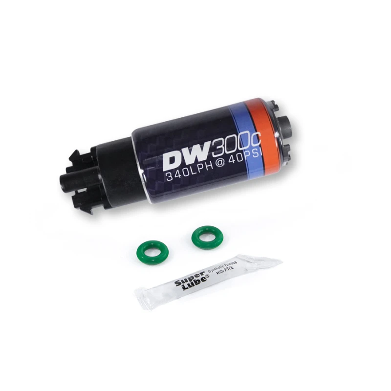 DeatschWerks DeatschWerks 340lph DW300C Kompakte Kraftstoffpumpe mit 08-12 GTR Einrichtungs-Kit (2 erforderlich)