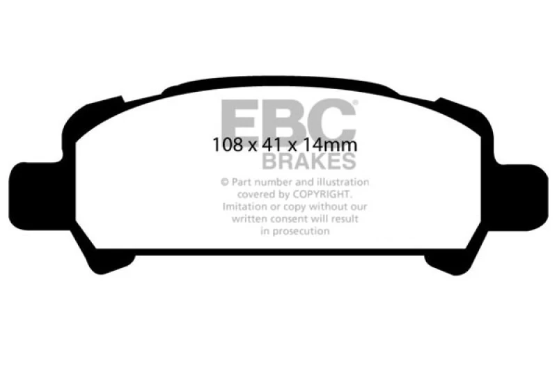 EBC Redstuff Rear Brake Pads for 02-06 Subaru Baja 2.5