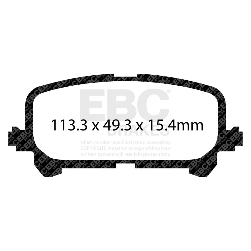 EBC 14+ Acura MDX 3.5 Greenstuff Rear Brake Pads