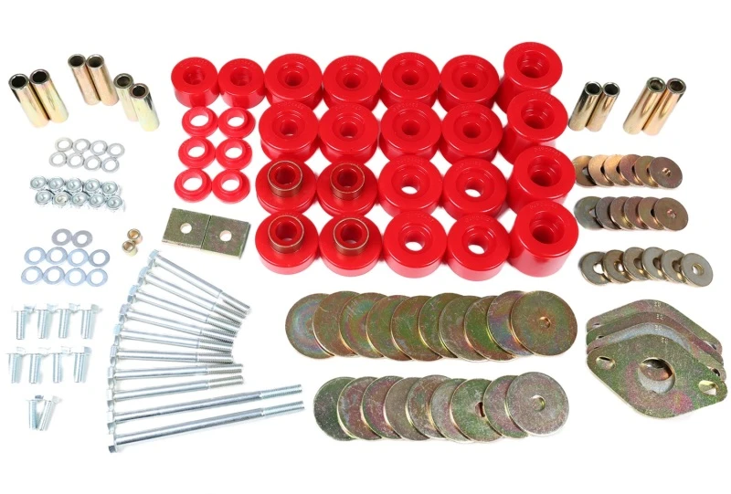 Energy Suspension 91-97 Toyota Land Cruiser FJ80 Karosserie-Montagesatz mit Hardware - Rot