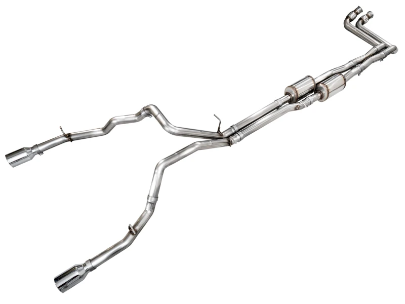 AWE 25+ RAM 1500 3.0TT 0FG Catback Touring Exhaust - Chrome Silver Tips