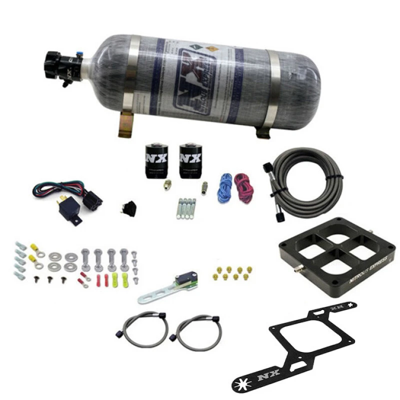 Nitrous Express Dominator Single Entry Crossbar RNC Nitrous Kit (250-750HP) w/Composite Bottle