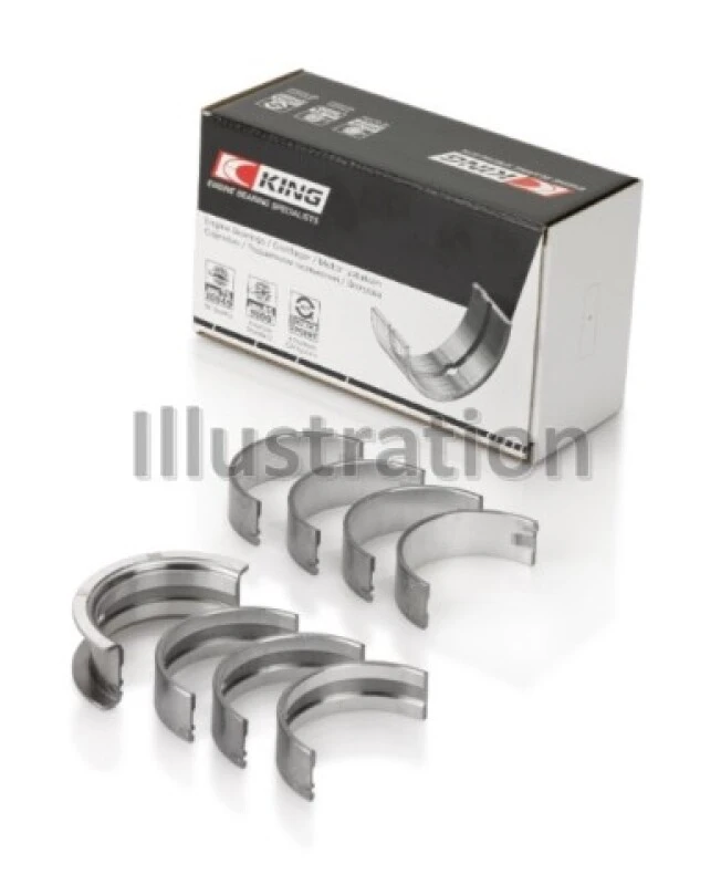 King Engine Bearings Gmc 2,8L/3,4L V6 173Ci/207Ci (Größe +0,25mm) Hauptlager-Set