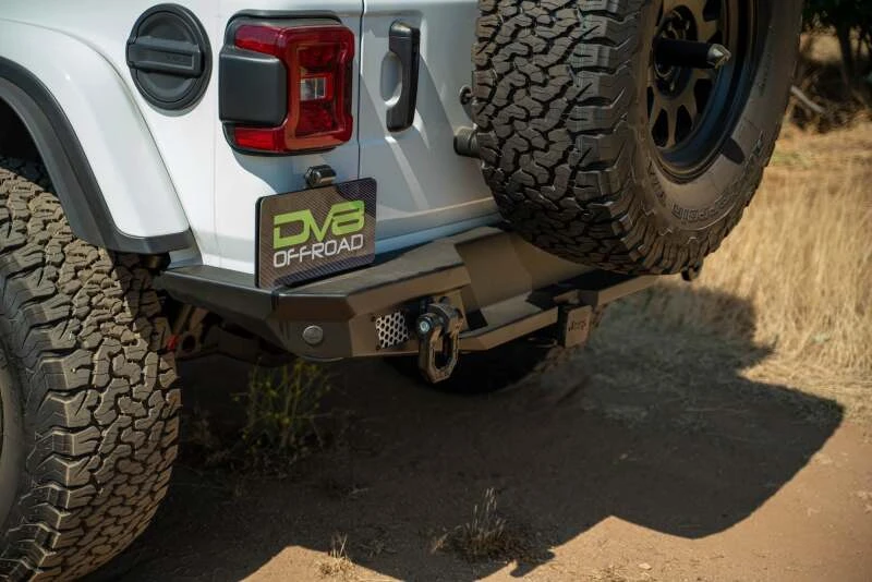 DV8 Offroad 2018 Jeep Wrangler JL MTO Series Rear Bumper w/ Optional Tire Carrier