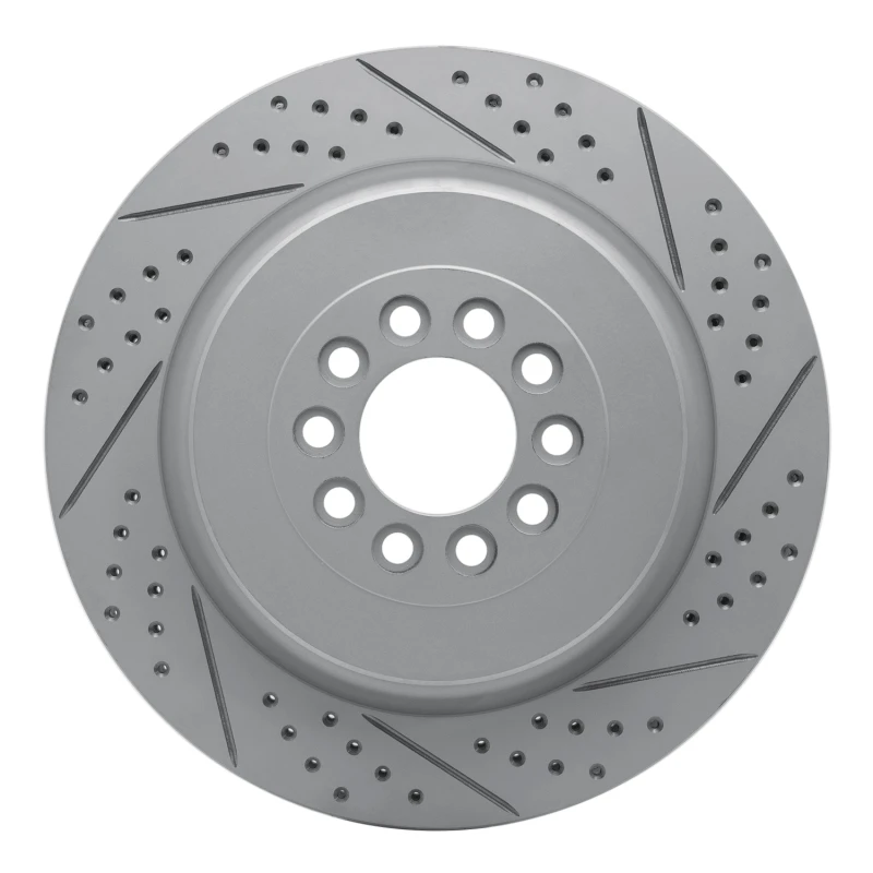 DFC 03-05 Jaguar Xjr Front Right Drilled & Slotted Geoperformance Rotor
