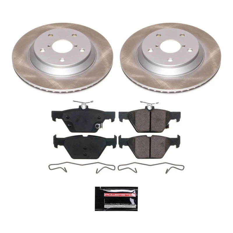Power Stop Rear Semi-Coated Rotor Kit for 19-22 Subaru Forester