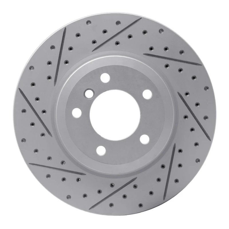 DFC 01-08 BMW 330I Front Right Drilled & Slotted Geoperformance Rotor