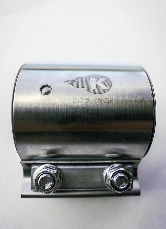 Kooks 2-3/4 Zoll Edelstahl 2-Bolt-Bandklemme für Butt Joint-Verbindungen