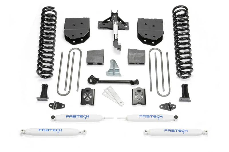 Fabtech 05-07 Ford F350 4WD 6-Zoll-Basis-System mit Perf.-Stoßdämpfern