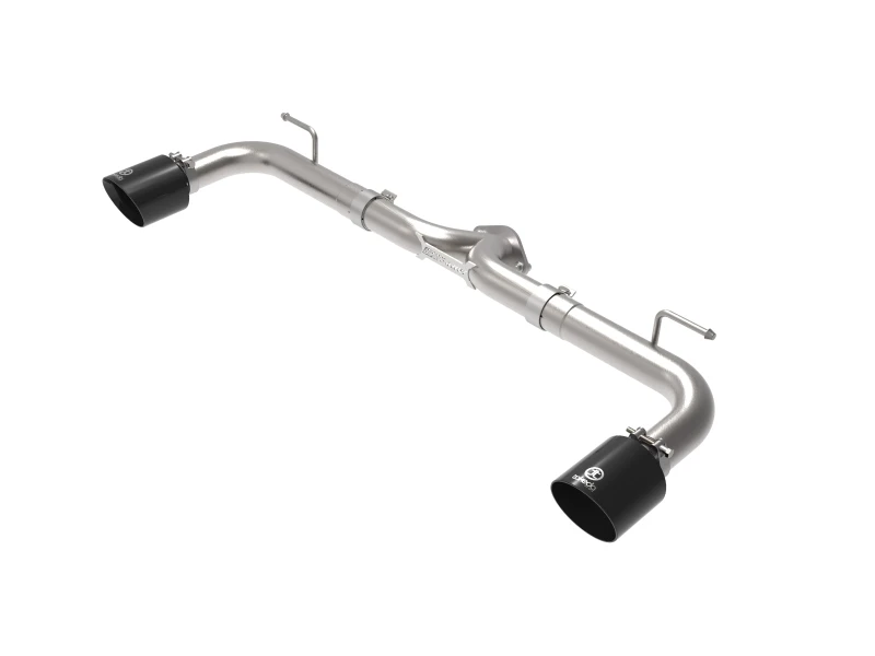 aFe Takeda 2-1/2 Zoll 304 SS Axle-Back Auspuff mit schwarzer Spitze 14-18 Mazda 3 L4 2.0L/2.5L