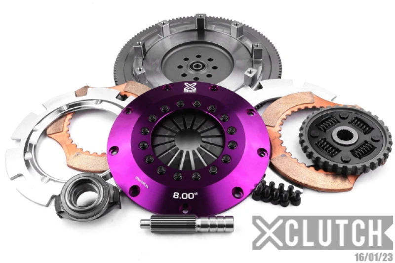 XClutch 8 Zoll Doppel-Sprung-Keramik-Kupplungskit für 15-17 Subaru WRX Base 2.0L