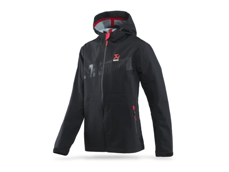 Akrapovic Womens Corpo Rain Jacket Black - 2XL