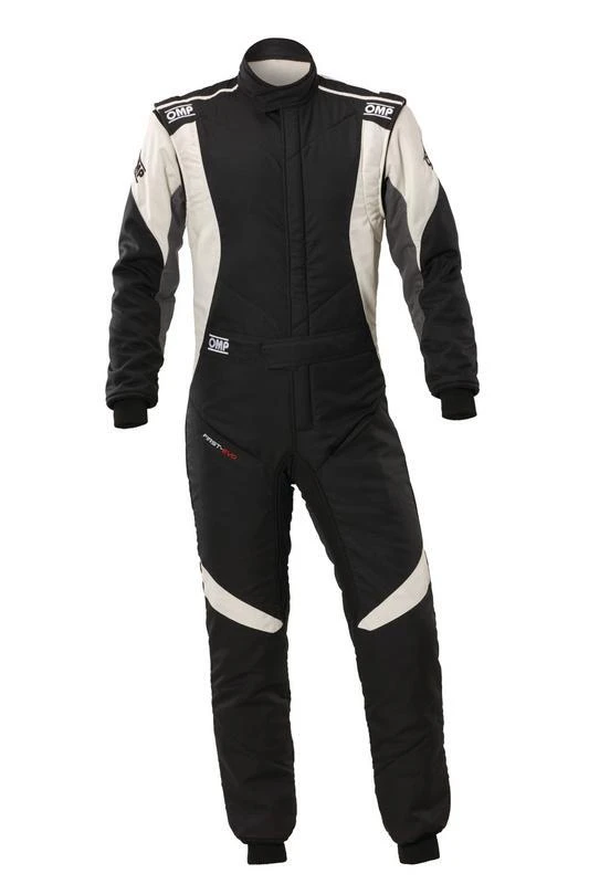 OMP First Evo Overall Anthracite / Fluo Yellow - Size 42 (FIA 8856-2018/SFI)