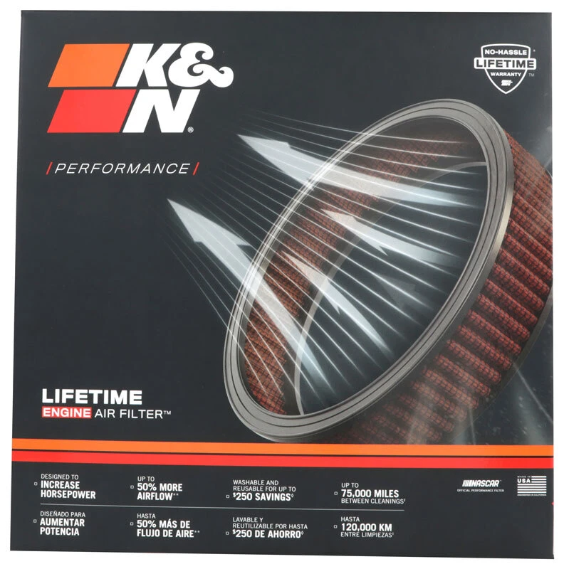 K&N Custom Air Filter - Oval - 11.5in O/S L x 8.125in O/S W x 2in H