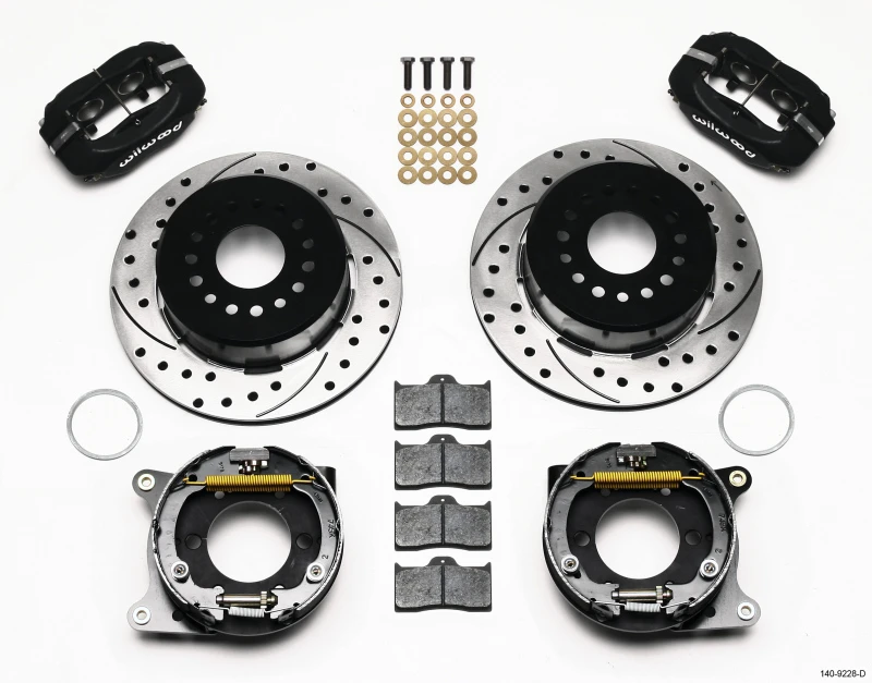 wilwood_140-9228-D-67957302b3809 Wilwood Forged Dynalite P/S Parkbremse-Kit gebohrt 2005-2014 Mustang