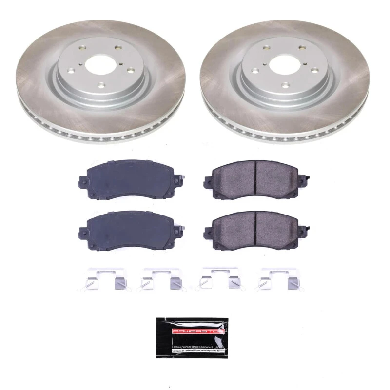 Power Stop Front Semi-Coated Rotor Kit for 19-22 Subaru Forester