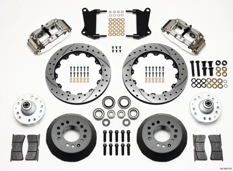 Wilwood Narrow Superlite 6R Vorderes Naben-Kit 12,88 Zoll Bohrung Pol 67-69 Camaro 64-72 Nova Chevelle