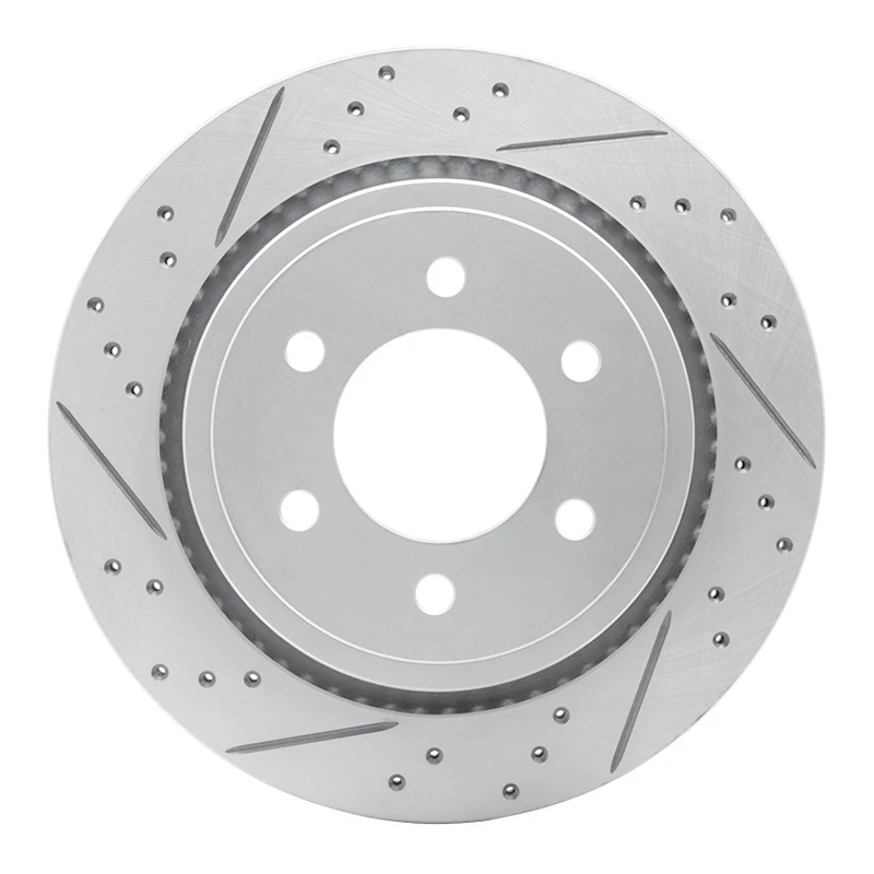 DFC 15-17 Ford F-150 4WD Rear Left Drilled & Slotted Geoperformance Rotor