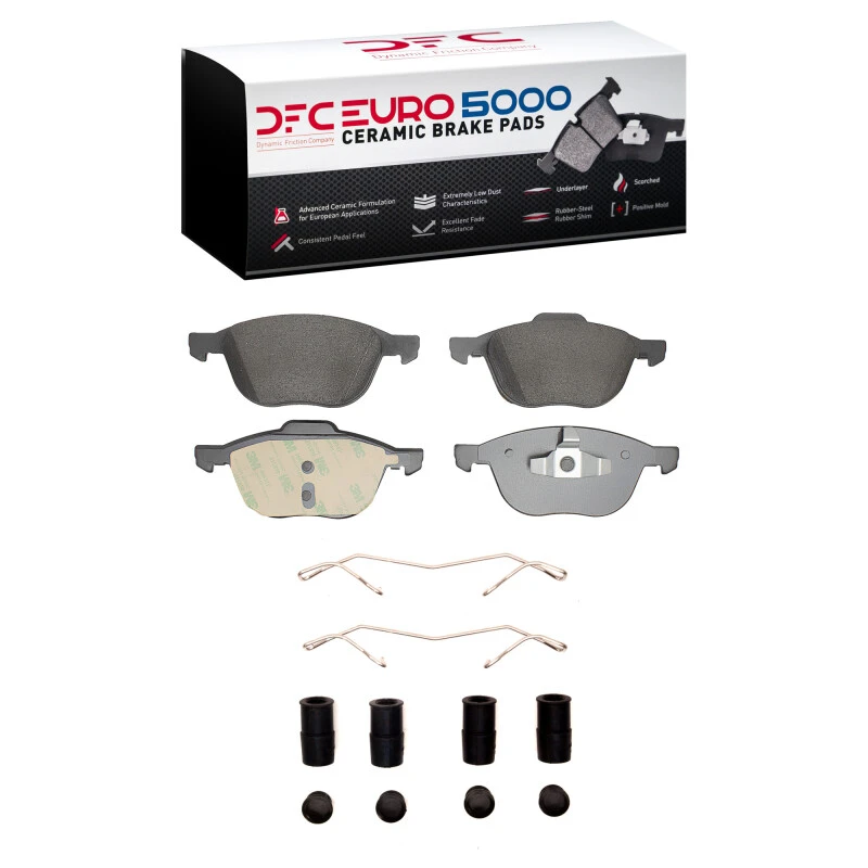 DFC 04-22 Ford Escape Front Euro 5000 Ceramic Brake Pads and Hardware Kit