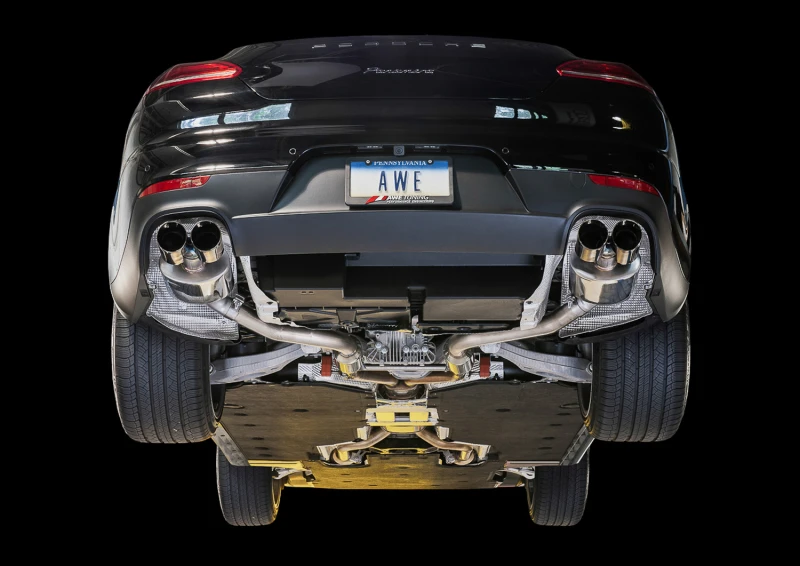AWE Tuning Panamera 2/4 Touring Edition Auspuff (2011-2013) - mit Chrom-Silber-Tipps