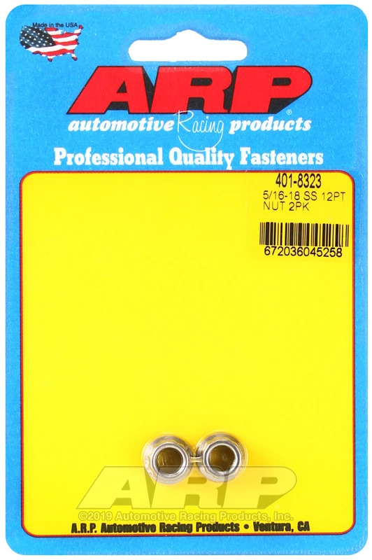 ARP 5/16-18 SS 12pt Nut Kit
