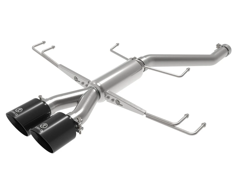 aFe Takeda 2,5 Zoll 304SS Axle-Back Auspuff-System 17-19 Honda Civic Type R L4-2.0L (t) - Schwarze Spitze