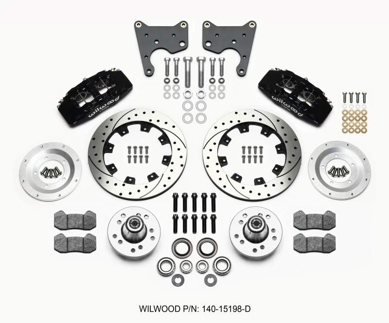 Wilwood Dynapro 6 Vorderradnabe-Kit 12,19 Zoll gebohrt 65-72 CDP C-Körper -Trommel