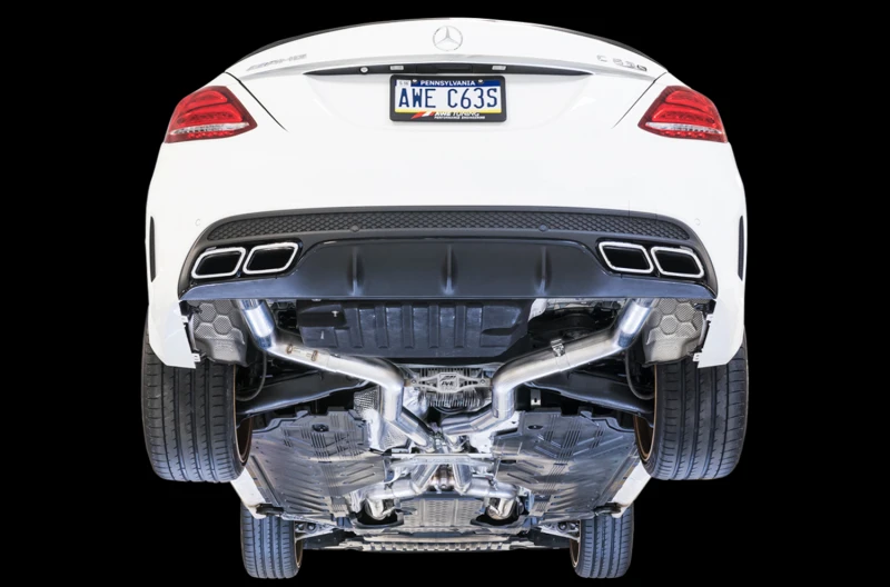 AWE Tuning Mercedes-Benz W205 AMG C63/S Limousine Track Edition Abgasanlage (ohne Endrohre)