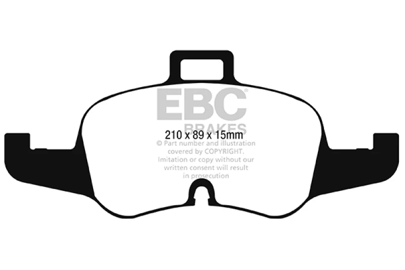 EBC 16-17 Audi TT Yellowstuff Front Brake Pads