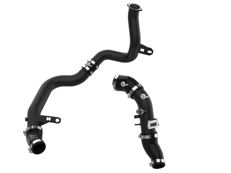 aFe 19-22 Hyundai Veloster N L4 2.0L (t) BladeRunner Aluminium Heiß- und Kaltladungsrohr-Kit - Schwarz