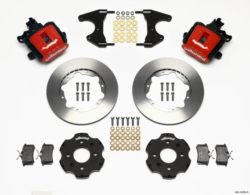 Wilwood-Kombinations-Handbremse-Kit 11,00 Zoll rot für Honda Civic / Integra mit 2,46 Hub-Offset